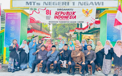 MTsN 1 Ngawi Semarakkan HUT ke-81 Kemerdekaan RI - Dari Madrasah Untuk Indonesia