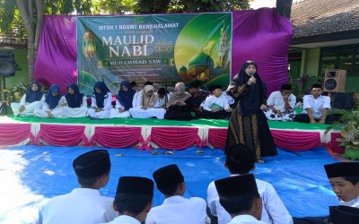 Peringatan Maulid Nabi 1447 H di MTsN 1 Ngawi