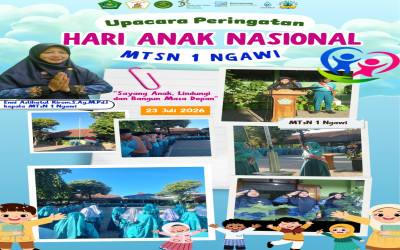Peringati Hari Anak Nasional  MTsN 1 Ngawi