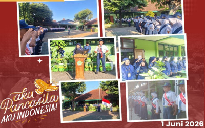 Semangat Hari Lahir Pancasila  di MTsN 1 Ngawi