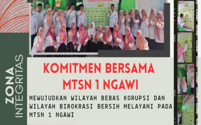 Madrasah Bersih, Generasi Jujur: Komitmen MTsN 1 Ngawi Melawan Gratifikasi